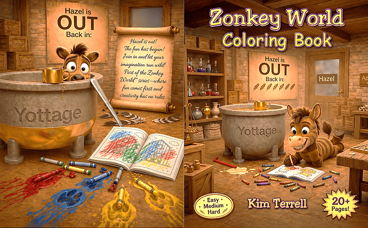 Zonkey World Coloring Book 1