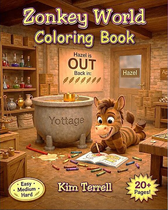 Zonkey World Coloring Book1 - Zonkey World™ Zonkey World Coloring Book 1